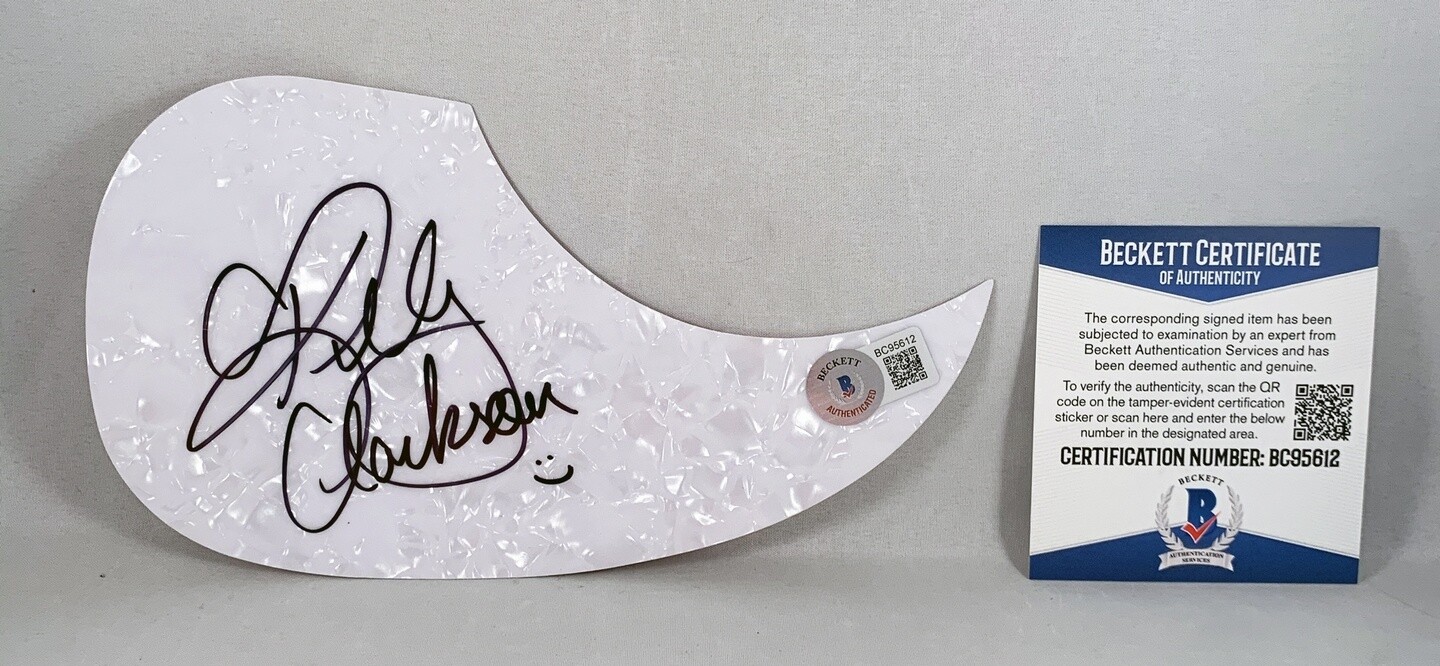 Kelly Clarkson Signed Acoustic Pickguard Beckett BAS COA