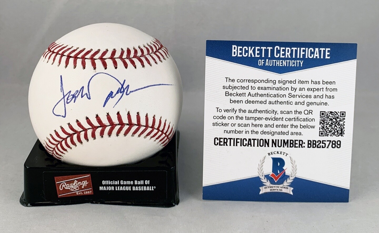 Josh Duhamel Signed Authentic MLB Baseball Beckett BAS COA
