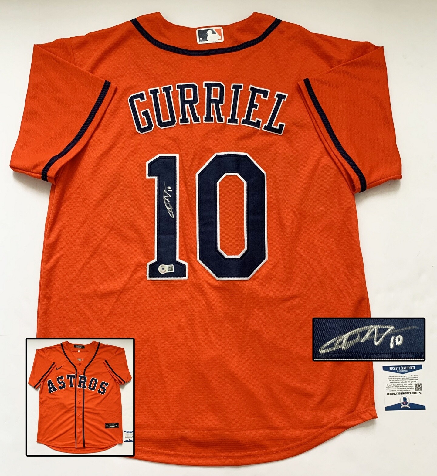 Yulieski Gurriel Houston Astros Signed Jersey Beckett BAS 1 COA