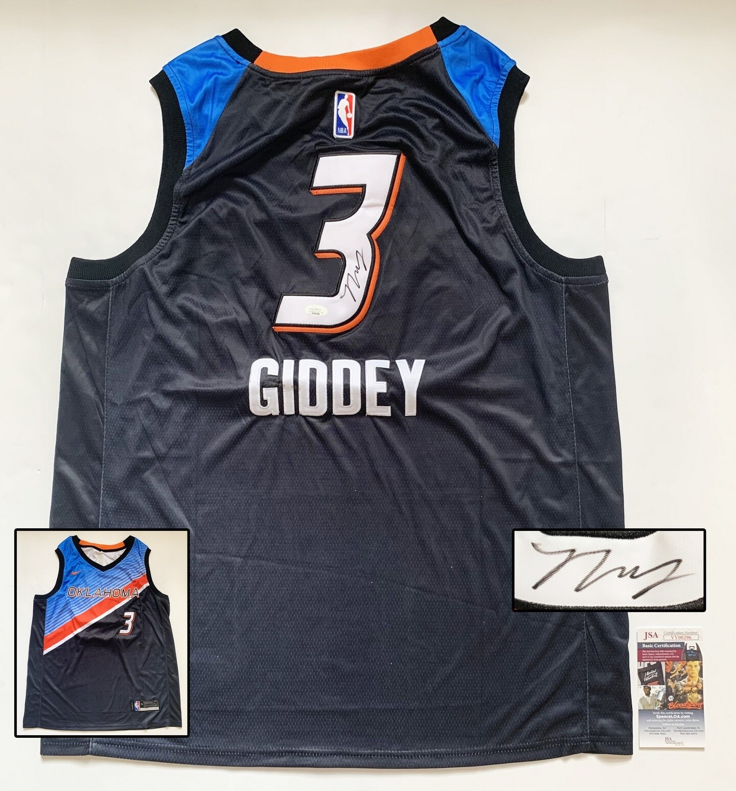 Oklahoma City Thunder Josh Giddey Signed Jersey JSA COA