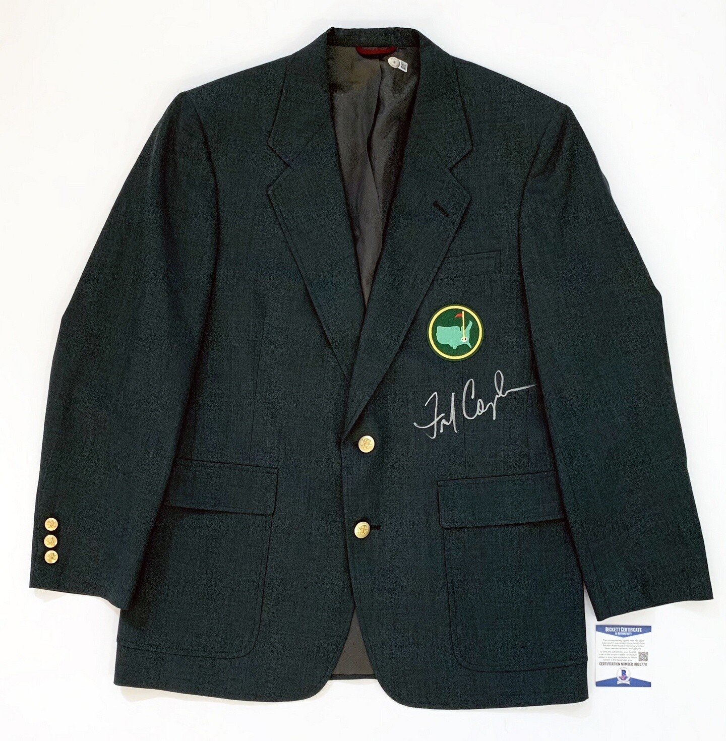 Masters Champion Fred Couples Signed Masters Green Jacket Beckett BAS COA