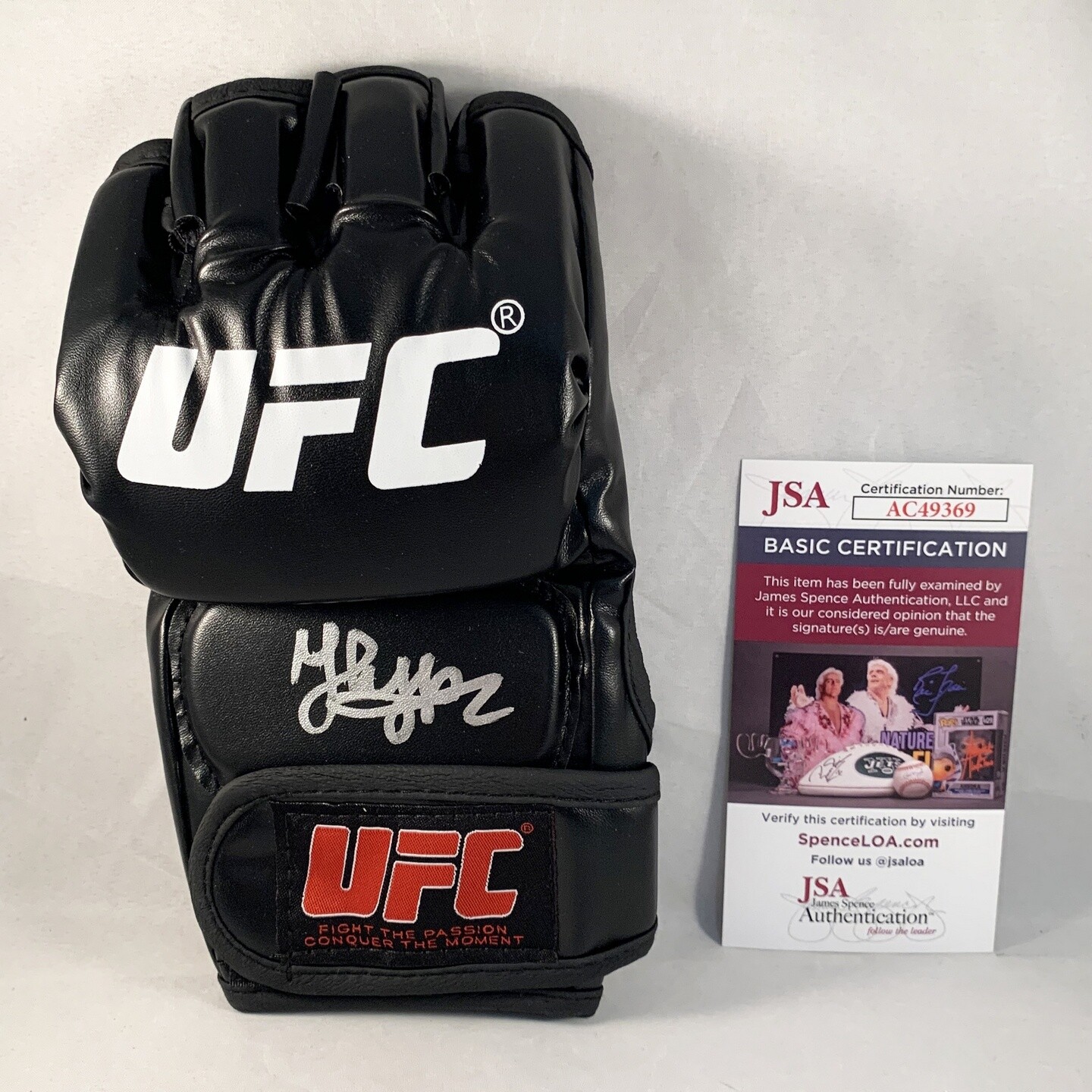 Said Nurmagomedov Signed MMA Glove UFC JSA 2 COA