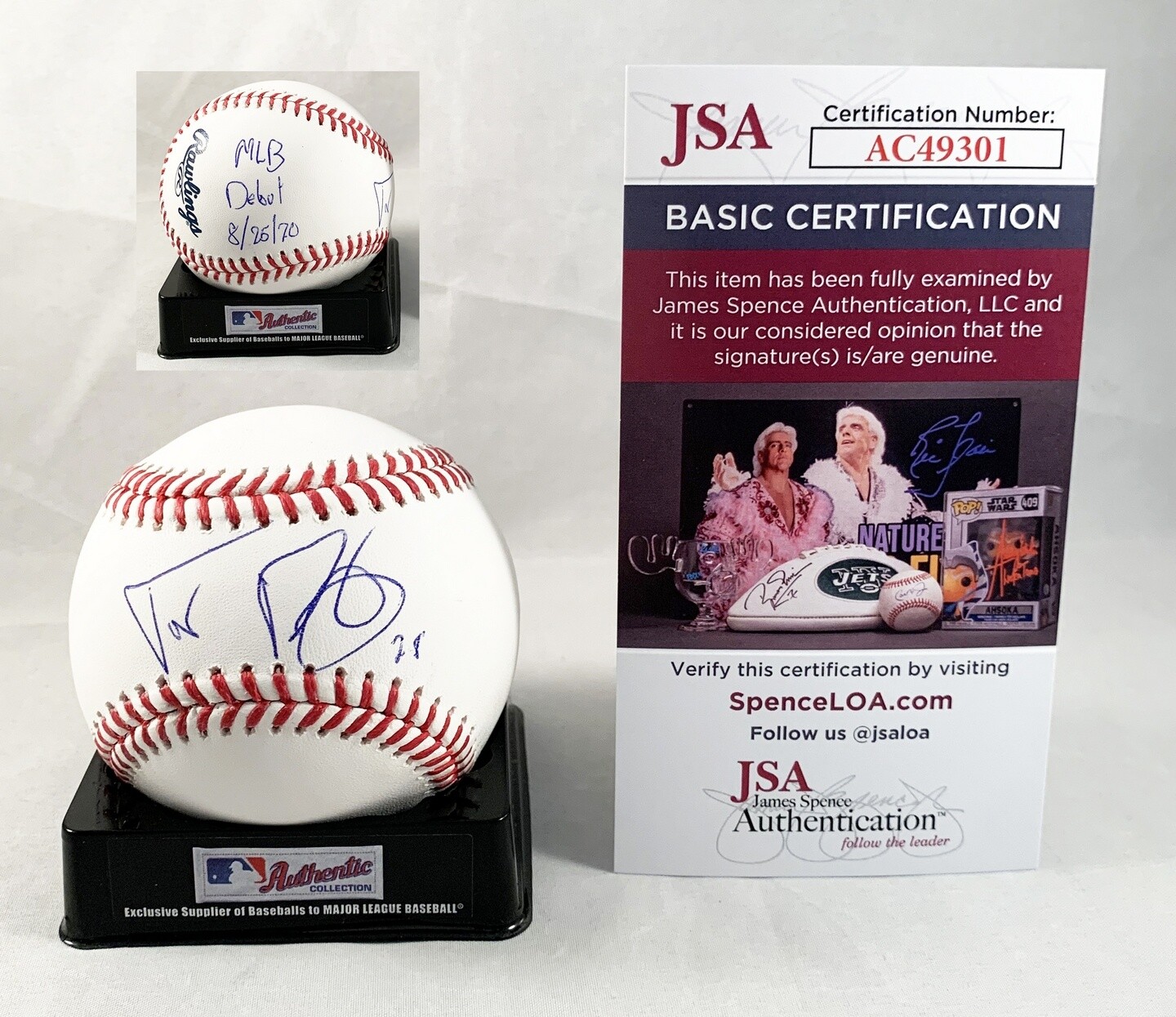 Miami Marlins Trevor Rogers Signed Authentic MLB Baseball JSA COA