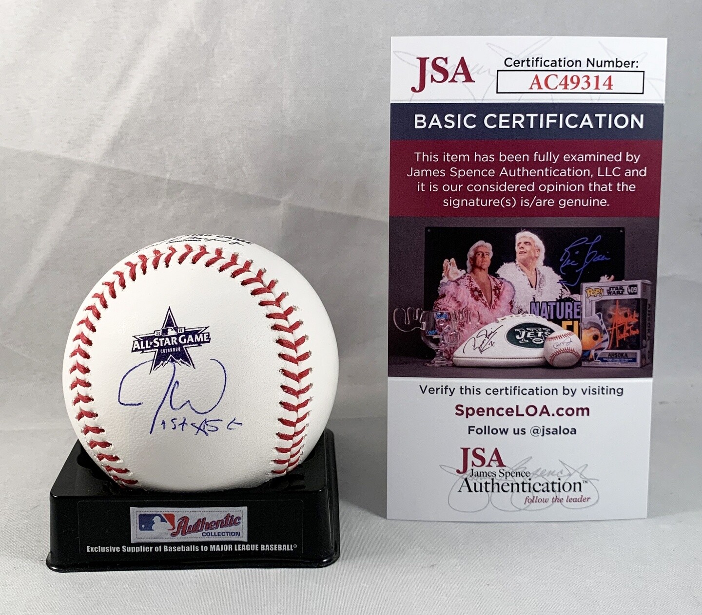 Seattle Mariners Jesse Winker Signed 2021 All Star Baseball Baseball JSA COA