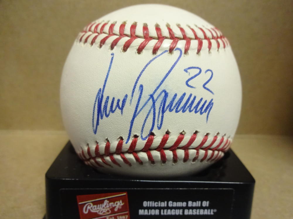 JOSE PANIAUGA TIGERS/EXPOS/WHITE SOX SIGNED M.L. BASEBALL W/COA