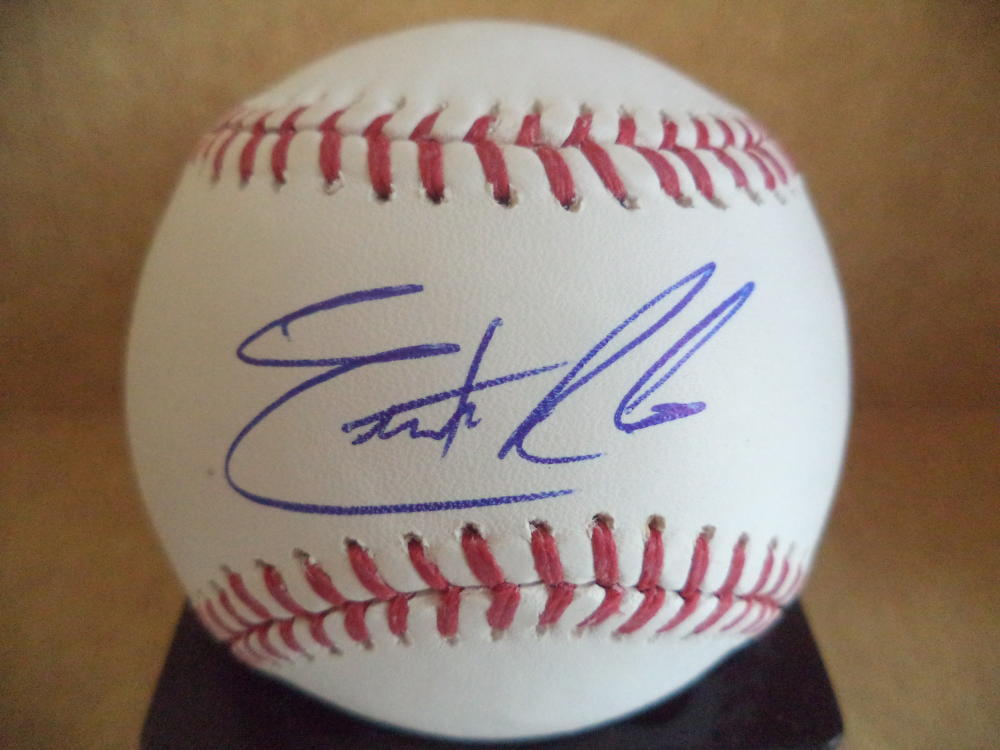ERNEST RILES GIANTS/RED SOX/BREWERS SIGNED AUTOGRAPHED M.L. BASEBALL W/COA