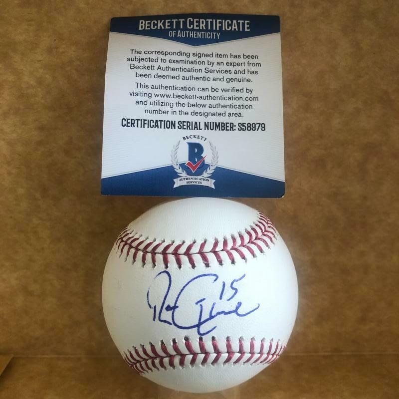 RON GARDENHIRE DETROIT TIGERS SIGNED AUTOGRAPHED M.L. BASEBALL BECKETT S58979