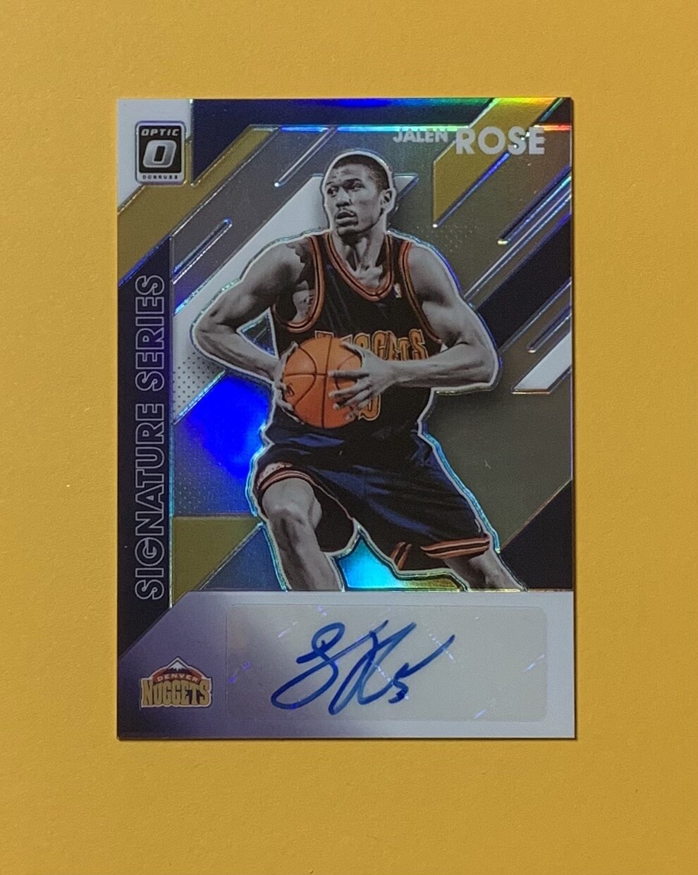 2019-20 PANINI DONRUSS OPTIC JALEN ROSE SIGNATURE SERIES AUTO #SS-J4 NUGGETS