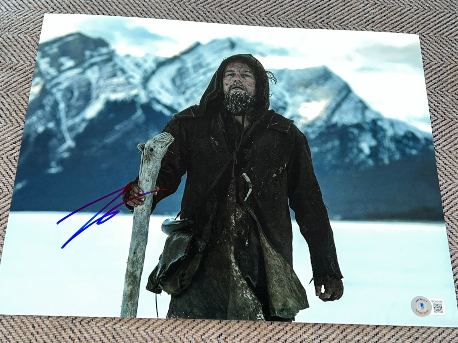 LEONARDO DICAPRIO SIGNED AUTOGRAPH 11x14 PHOTO THE REVENANT BECKETT BAS COA E