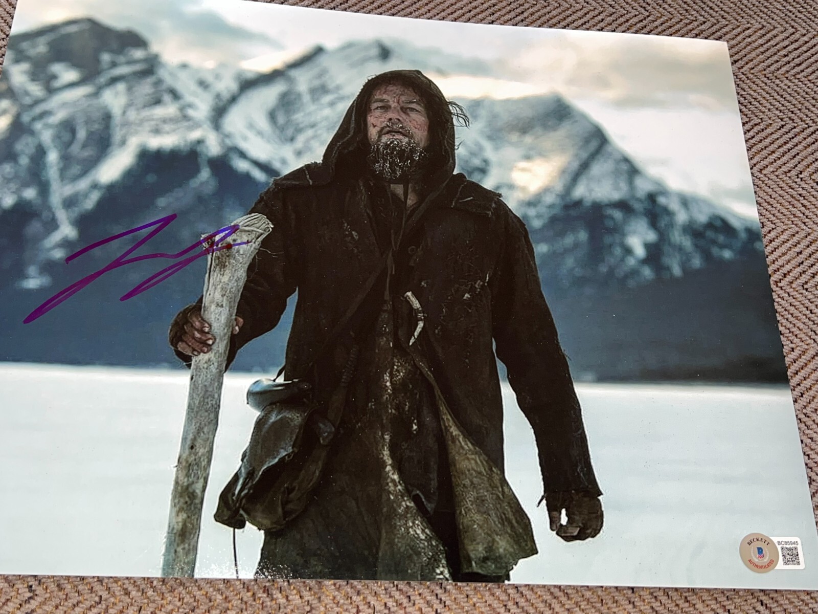 LEONARDO DICAPRIO SIGNED AUTOGRAPH 11x14 PHOTO THE REVENANT BECKETT BAS COA D