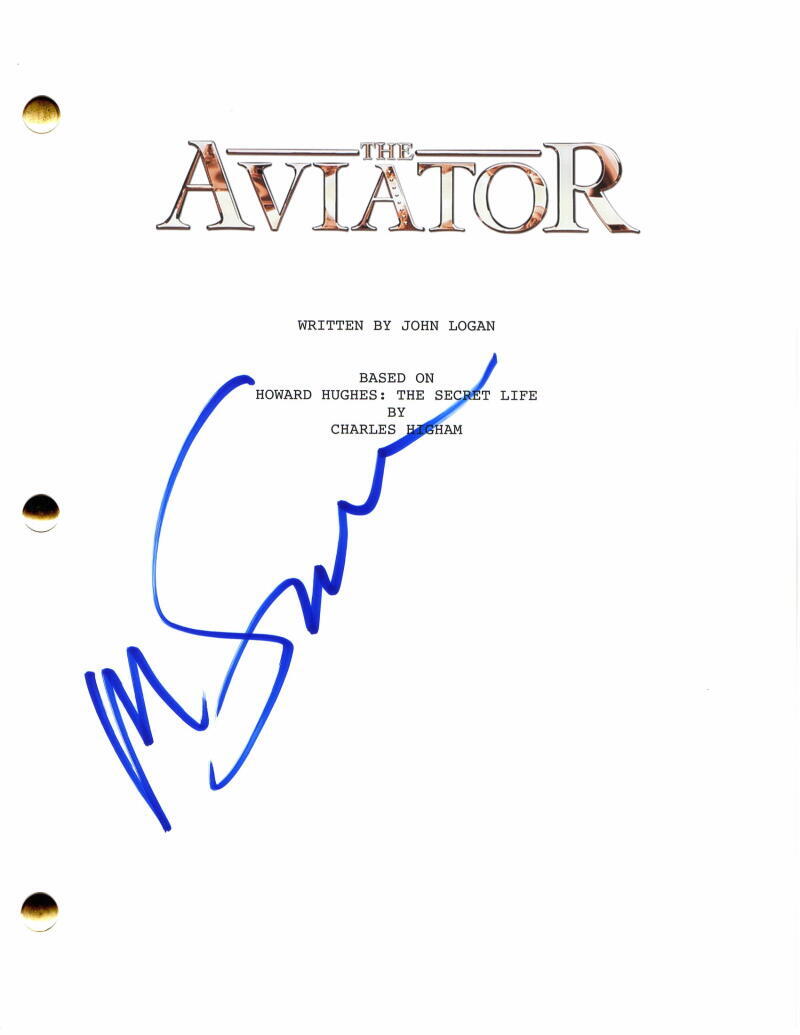 MARTIN SCORSESE SIGNED AUTOGRAPH THE AVIATOR FULL MOVIE SCRIPT LEONARDO DICAPRIO