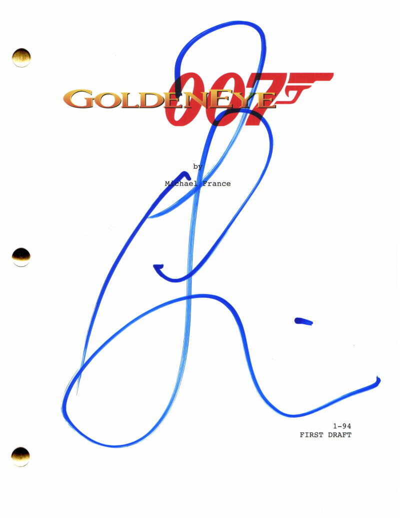 PIERCE BROSNAN SIGNED AUTOGRAPH JAMES BOND GOLDENEYE FULL MOVIE SCRIPT - 007