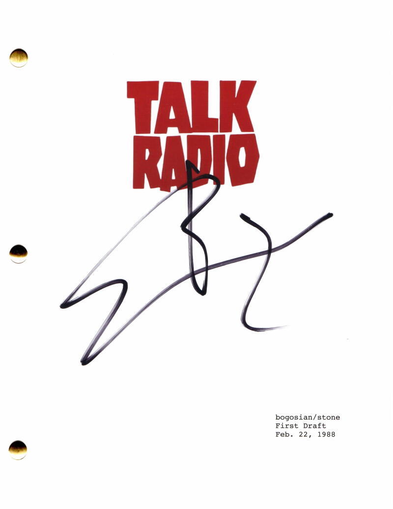 ERIC BOGOSIAN SIGNED AUTOGRAPH TALK RADIO FULL MOVIE SCRIPT - OLIVER STONE RARE!