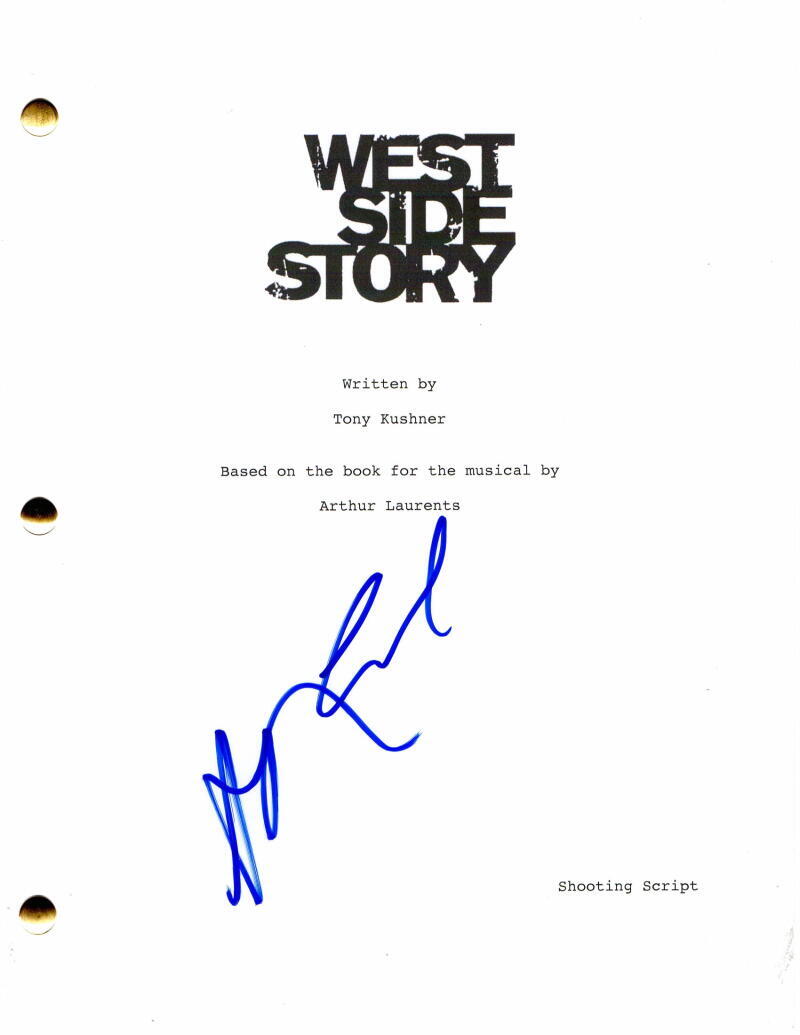 ARIANA DEBOSE & ANSEL ELGORT SIGNED AUTOGRAPH WEST SIDE STORY FULL MOVIE SCRIPT