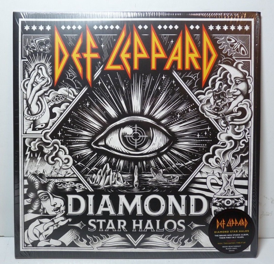DEF LEPPARD DIAMOND STAR HALOS 180G BLACK VINYL DOUBLE LP UMC 4560046 MINT READ COLLECTIBLE MEMORABILIA