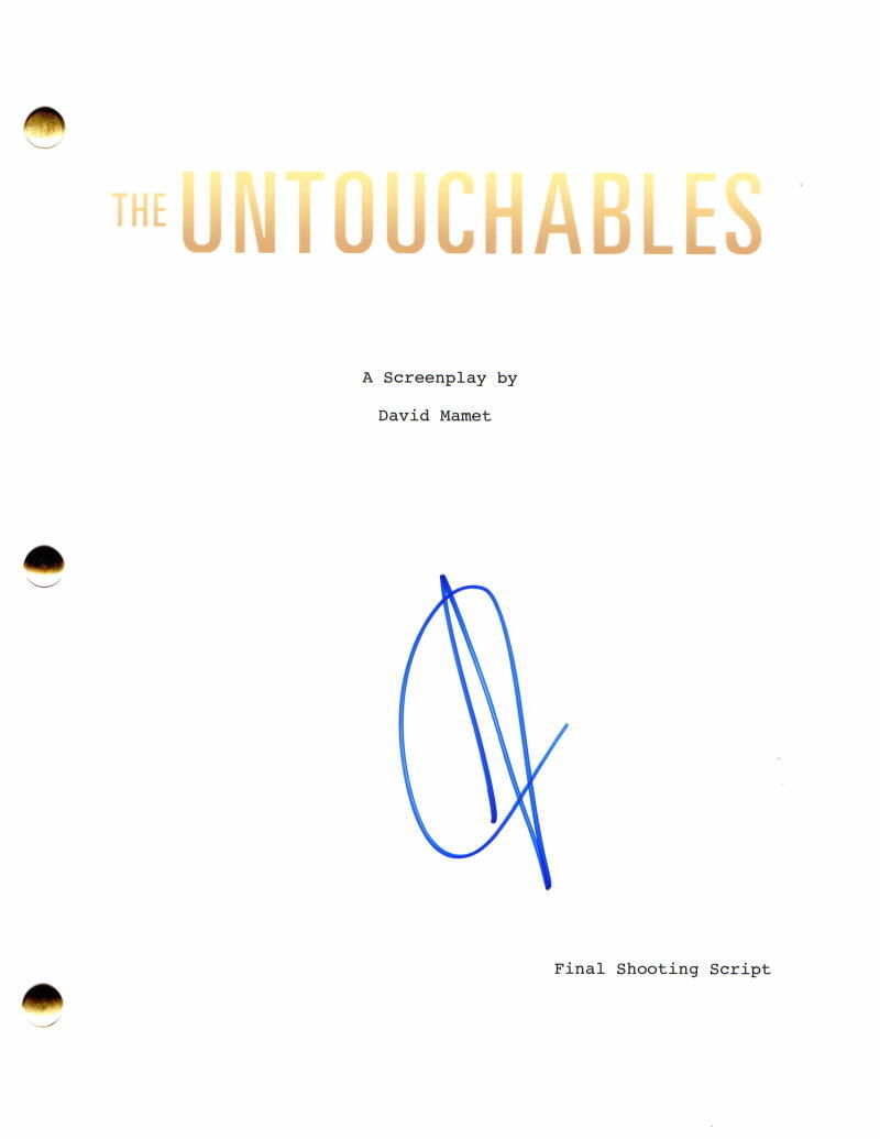 ANDY GARCIA SIGNED AUTOGRAPH THE UNTOUCHABLES FULL MOVIE SCRIPT W/ KEVIN COSTNER