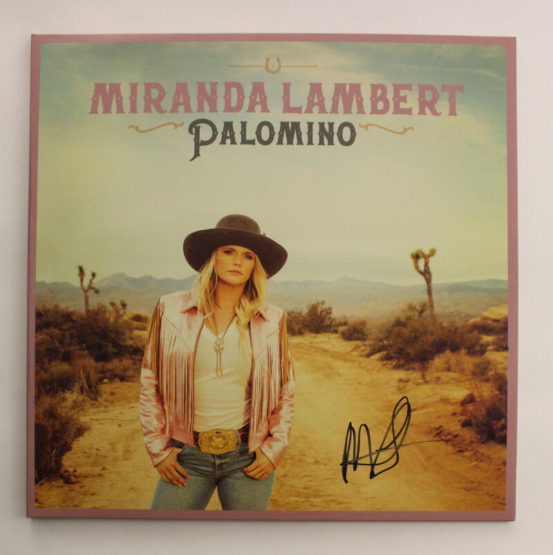 MIRANDA LAMBERT SIGNED AUTOGRAPH ALBUM RECORD - COUNTRY MUSIC BABE PALOMINO JSA