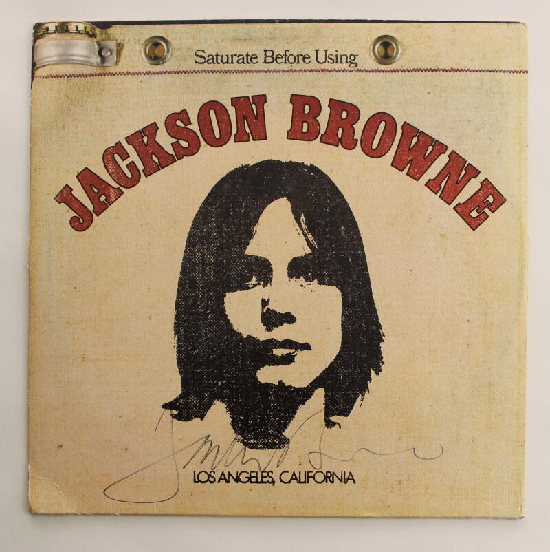 JACKSON BROWNE SIGNED AUTOGRAPH ALBUM VINYL RECORD - VERY RARE! W/ JSA COA
