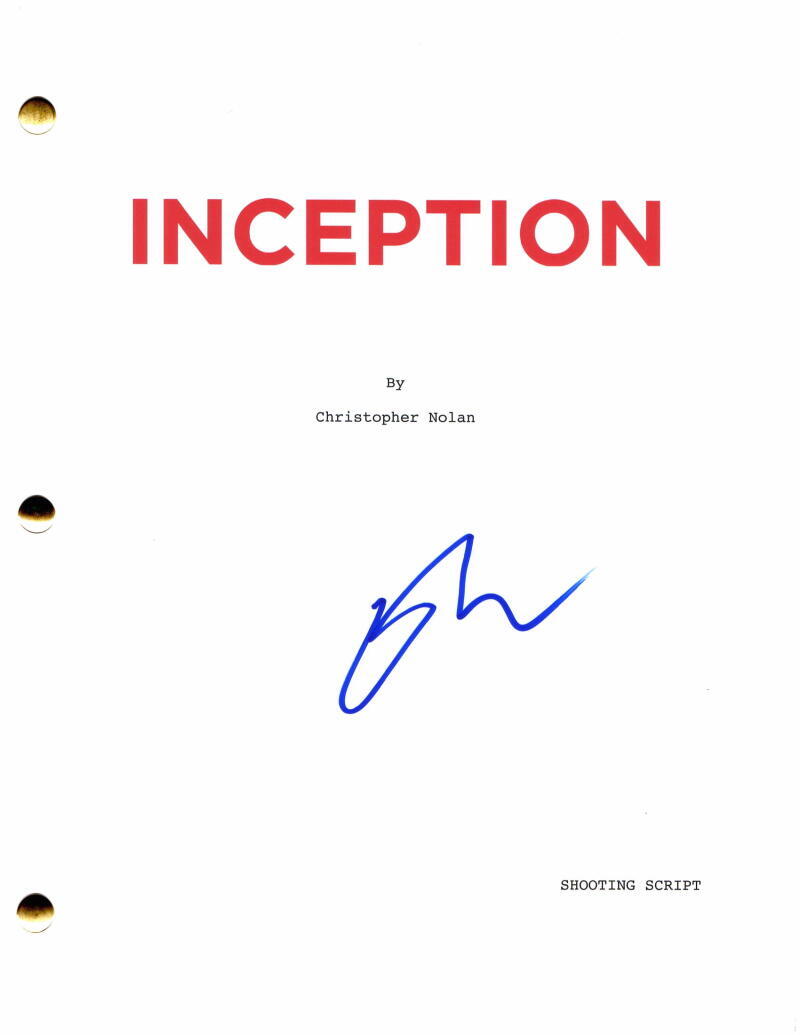 ELLIOT PAGE SIGNED AUTOGRAPH INCEPTION FULL MOVIE SCRIPT - ELLEN PAGE, VERY RARE