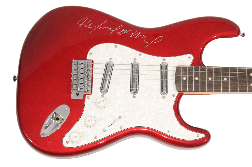MIKE MCCREADY SIGNED AUTOGRAPH FULL SIZE FENDER ELECTRIC GUITAR PEARL JAM W/ JSA