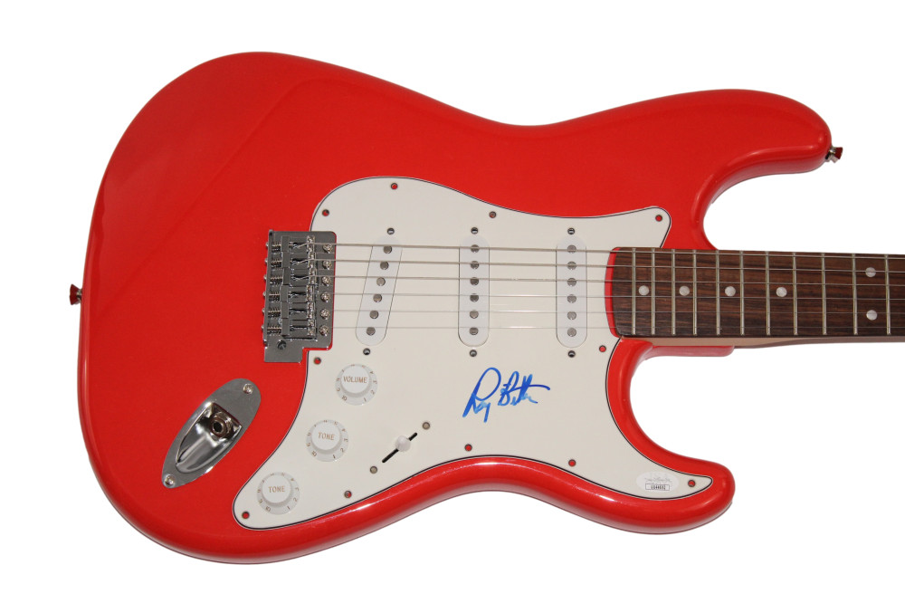 ROY BITTAN SIGNED AUTOGRAPH FULL SIZE FENDER ELECTRIC GUITAR E STREET BAND JSA