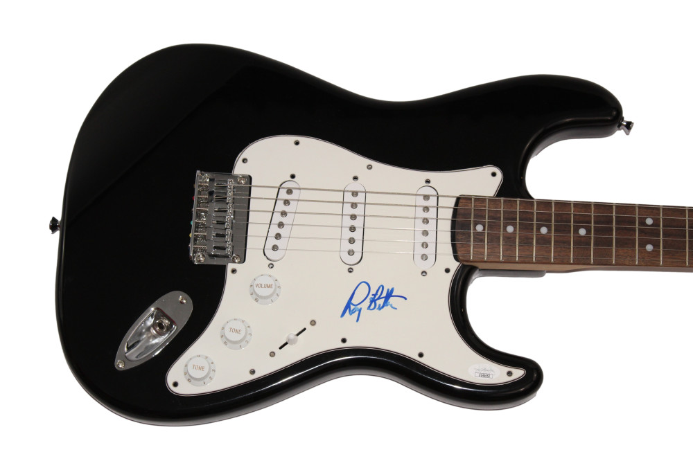 ROY BITTAN SIGNED AUTOGRAPH BLACK FENDER ELECTRIC GUITAR E STREET BAND JSA COA