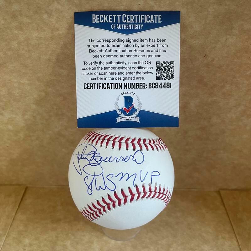 PEDRO GUERRERO 87 WS MVP DODGERS SIGNED AUTO M.L. BASEBALL BAS BC94481