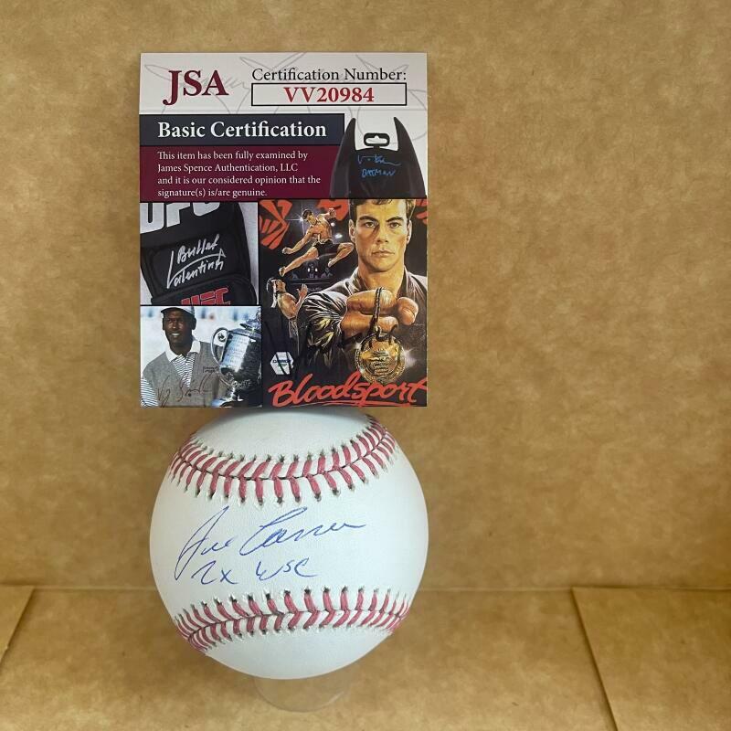 JOSE CANSECO A'S/YANKEES 2X WSC SIGNED AUTOGRAPHED M.L. BASEBALL JSA VV20984