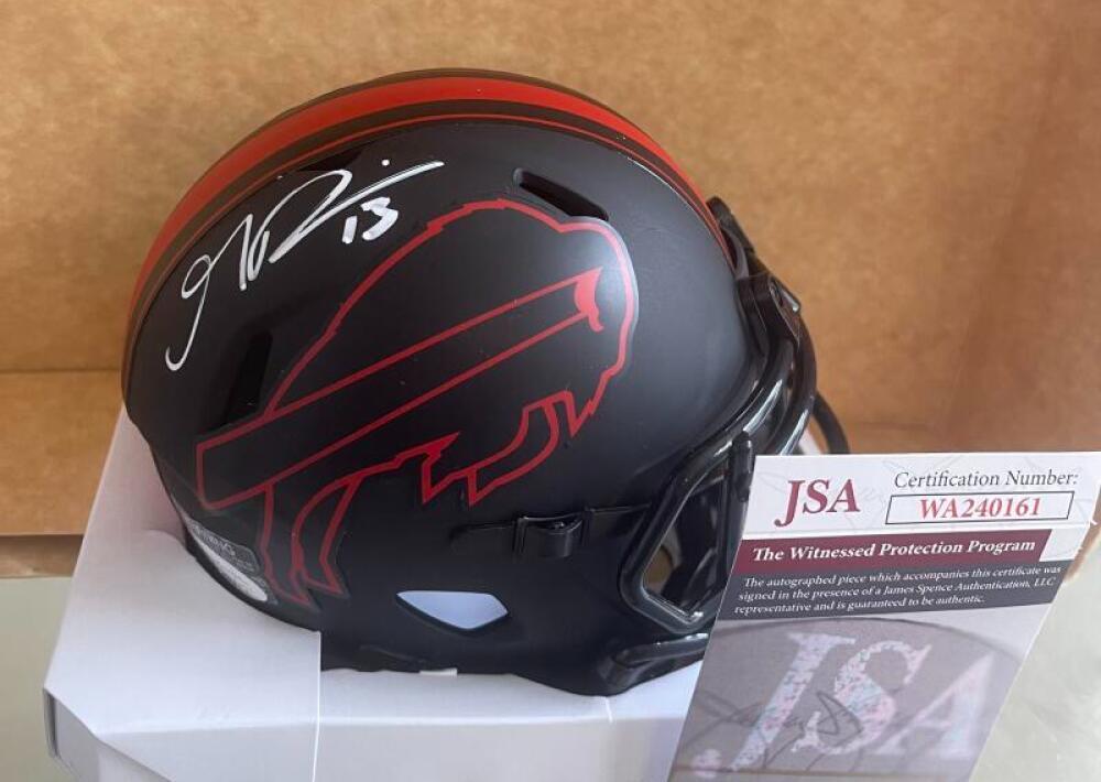 GABRIEL DAVIS BUFFALO BILLS SIGNED AUTOGRAPHED ECLIPSE MINI HELMET JSA WA240161