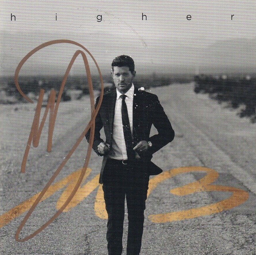 MICHAEL BUBLE signed (HIGHER) Cd cover album autographed BECKETT BAS BF09357