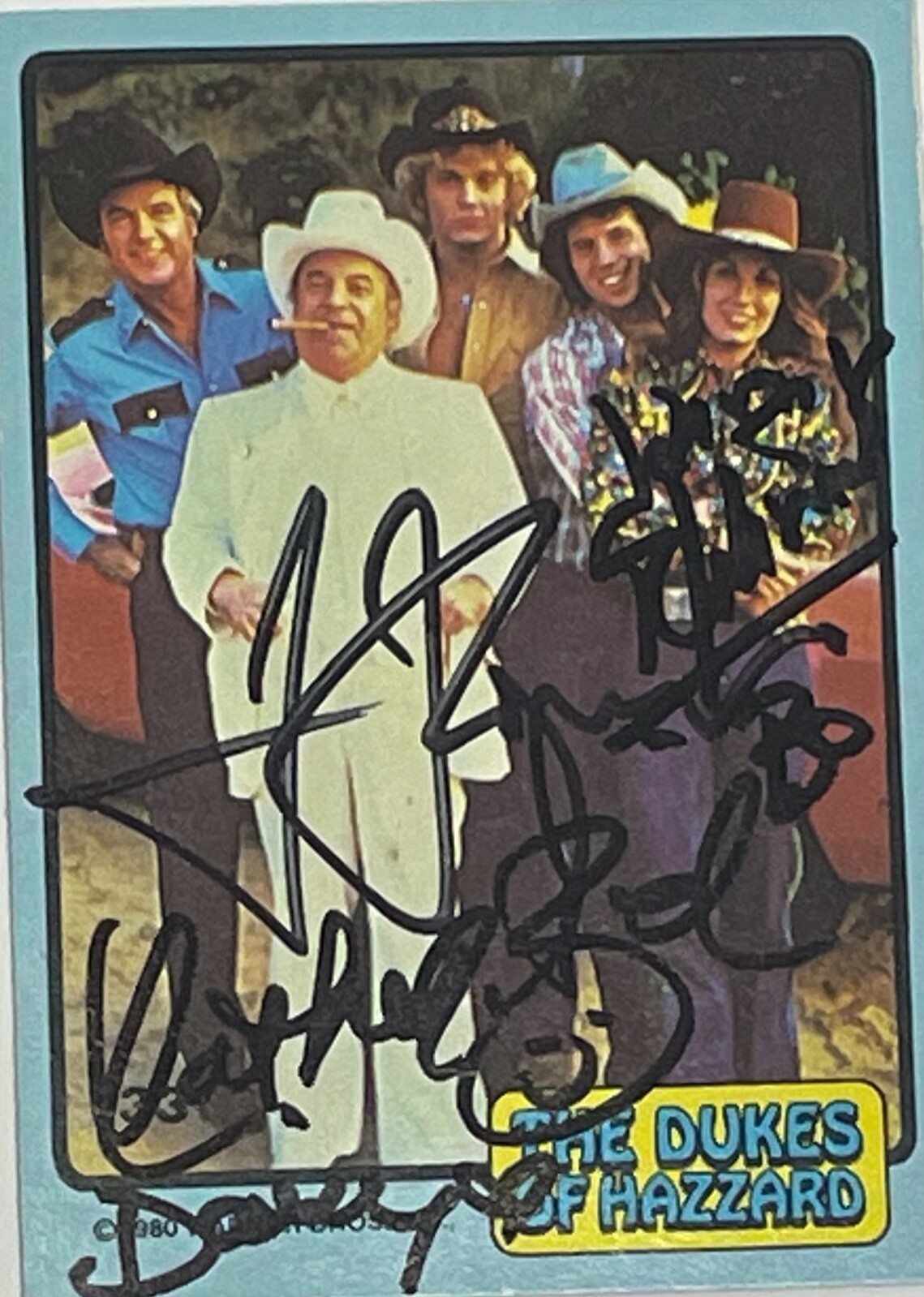 DUKES OF HAZZARD Schneider Bach Wopat Signed Autograph Trading Card JSA