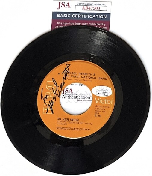 MICHAEL NESMITH Signed Autograph Record 