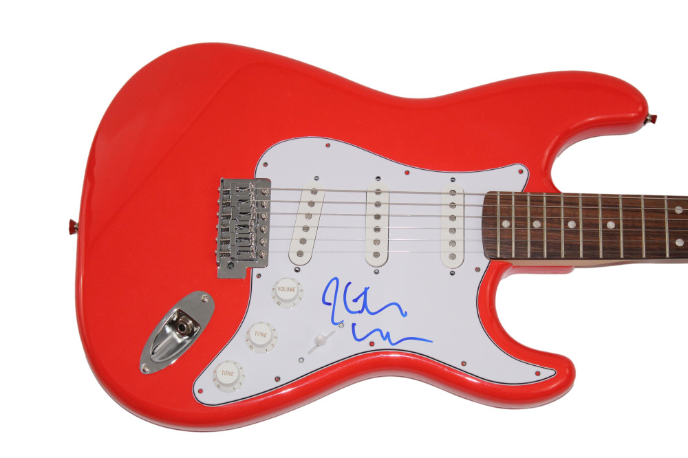KEITH URBAN SIGNED AUTOGRAPH FULL SIZE RED FENDER ELECTRIC GUITAR - W/ JSA COA