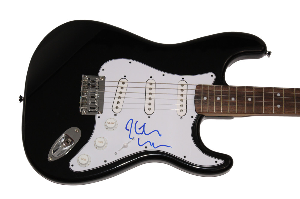 KEITH URBAN SIGNED AUTOGRAPH FULL SIZE BLACK FENDER ELECTRIC GUITAR - W/ JSA COA