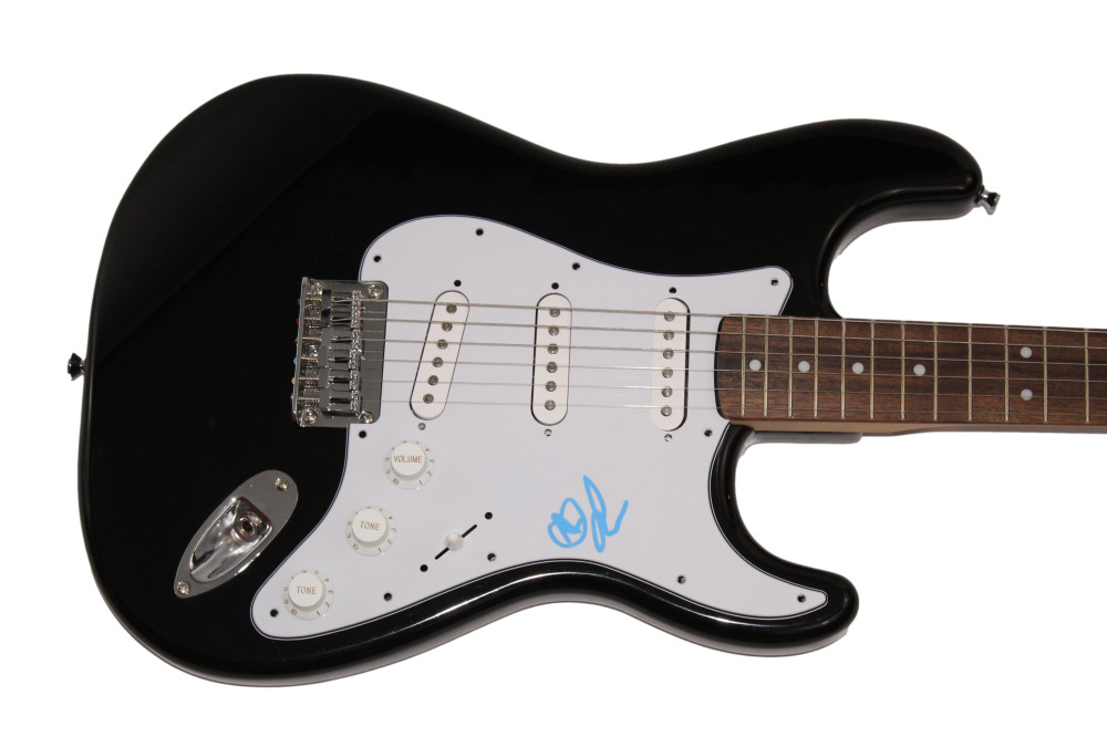 ALEX LIFESON SIGNED AUTOGRAPH FULL SIZE FENDER ELECTRIC GUITAR RUSH W/ JSA COA COLLECTIBLE MEMORABILIA