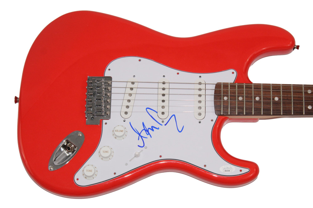ADAM DURITZ SIGNED AUTOGRAPH FENDER ELECTRIC GUITAR COUNTING CROWS STUD JSA COA