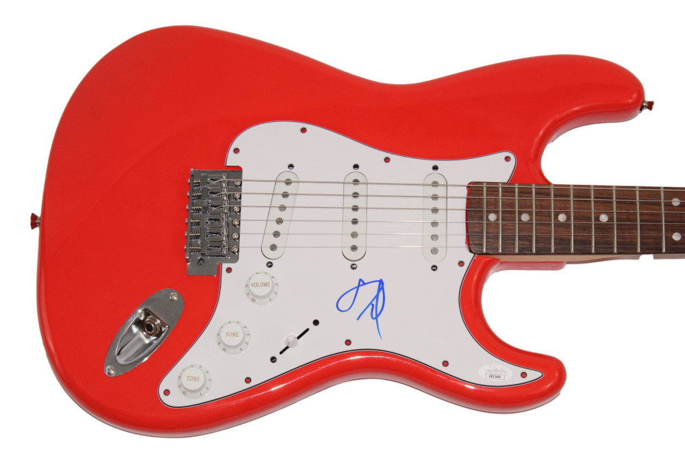 DAVE GROHL SIGNED AUTOGRAPH FULL SIZE RED FENDER GUITAR NIRVANA FOO FIGHTERS JSA