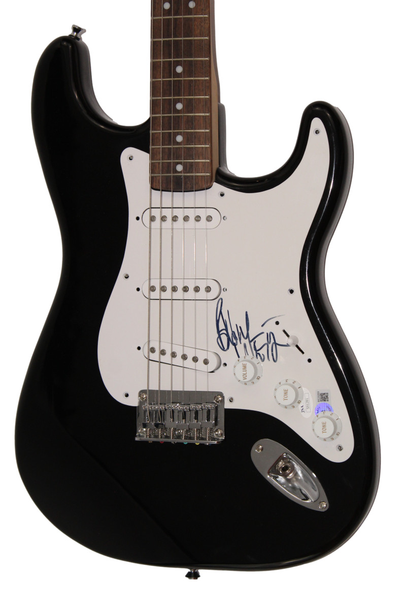 BOB WEIR SIGNED AUTOGRAPH BLACK FENDER ELECTRIC GUITAR GRATEFUL DEAD JSA BAS COA