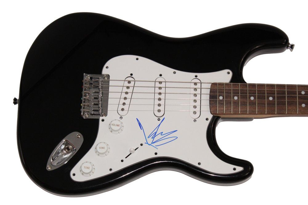 CHRIS CORNELL SIGNED AUTOGRAPH BLK FENDER GUITAR SOUNDGARDEN AUDIOSLAVE JSA COA