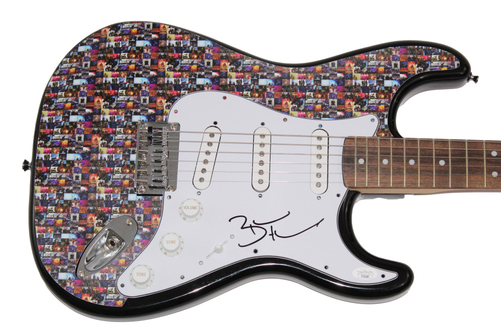 BRANDON FLOWERS SIGNED AUTOGRAPH CUSTOM FENDER ELECTRIC GUITAR THE KILLERS JSA