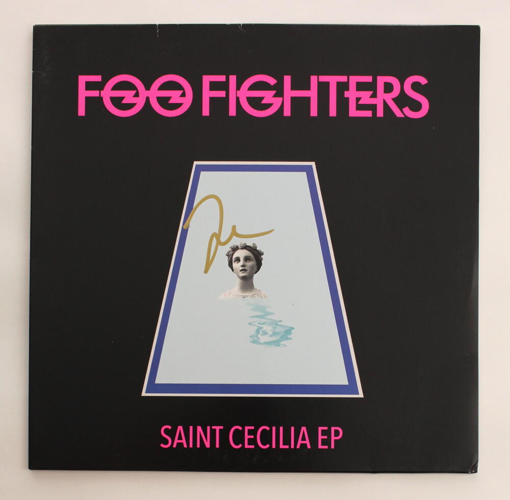 TAYLOR HAWKINS SIGNED AUTOGRAPH ALBUM RECORD FOO FIGHTERS SAINT CECILIA JSA COA
