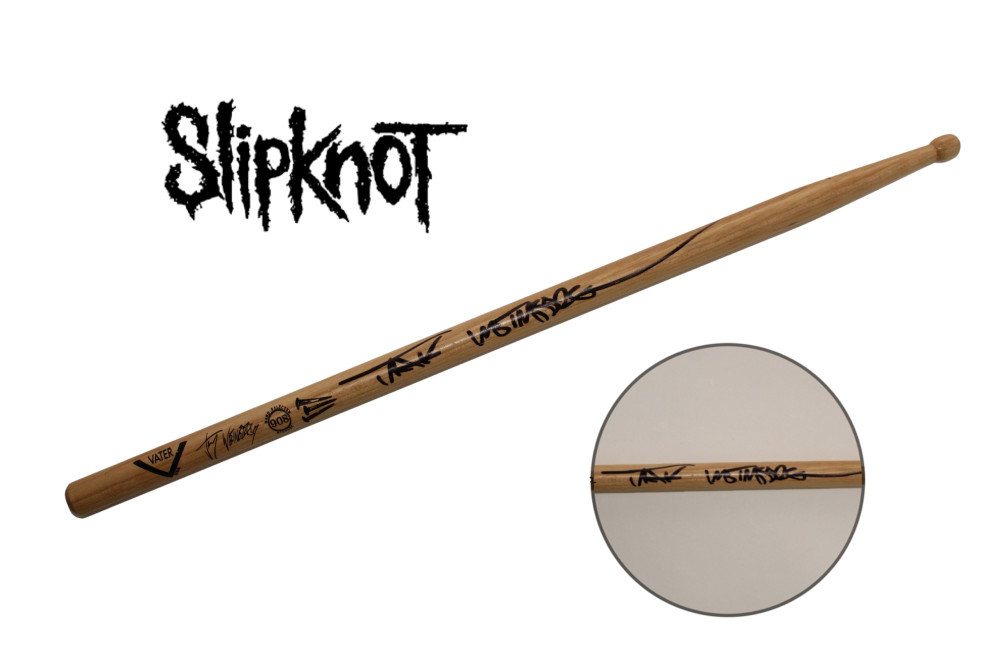 JAY WEINBERG SIGNED AUTOGRAPH DRUMSTICK – SLIPKNOT REVELING AGAINST ME! W/ JSA COLLECTIBLE MEMORABILIA
