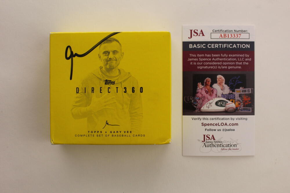 GARY VAYNERCHUK SIGNED AUTOGRAPH 2019 TOPPS X GARYVEE DIRECT360 CARD SET JSA COA