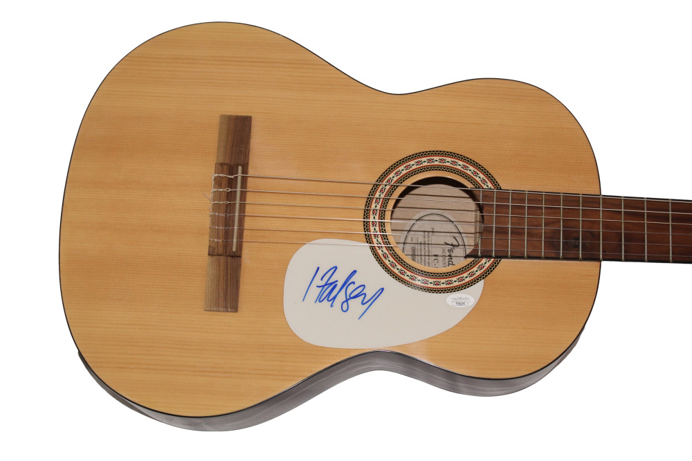 HALSEY SIGNED AUTOGRAPH FULL SIZE FENDER ACOUSTIC GUITAR - BADLANDS W/ JSA COA