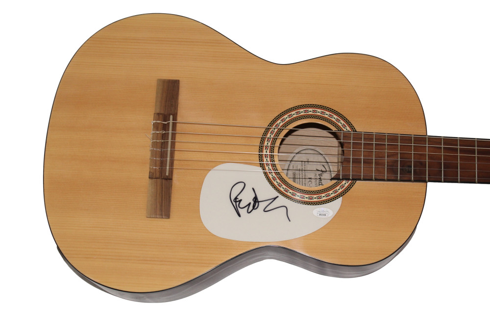 PAT MONAHAN SIGNED AUTOGRAPH FULL SIZE FENDER ACOUSTIC GUITAR - TRAIN W/ JSA COA