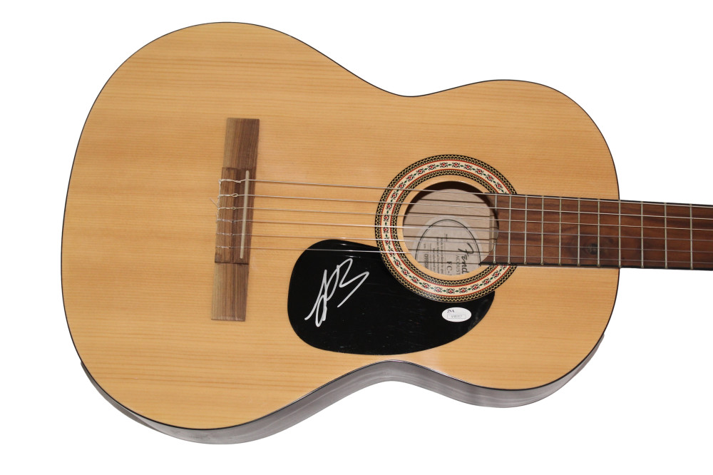 LEON BRIDGES SIGNED AUTOGRAPH FULL SIZE FENDER ACOUSTIC GUITAR - COMING HOME JSA