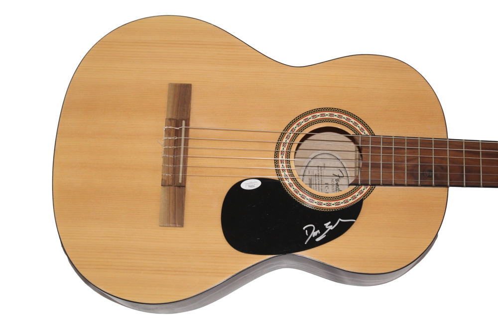 DANGEROUS DAN TOLER SIGNED AUTOGRAPH FENDER ACOUSTIC GUITAR GREGG ALLMAN BAND JS