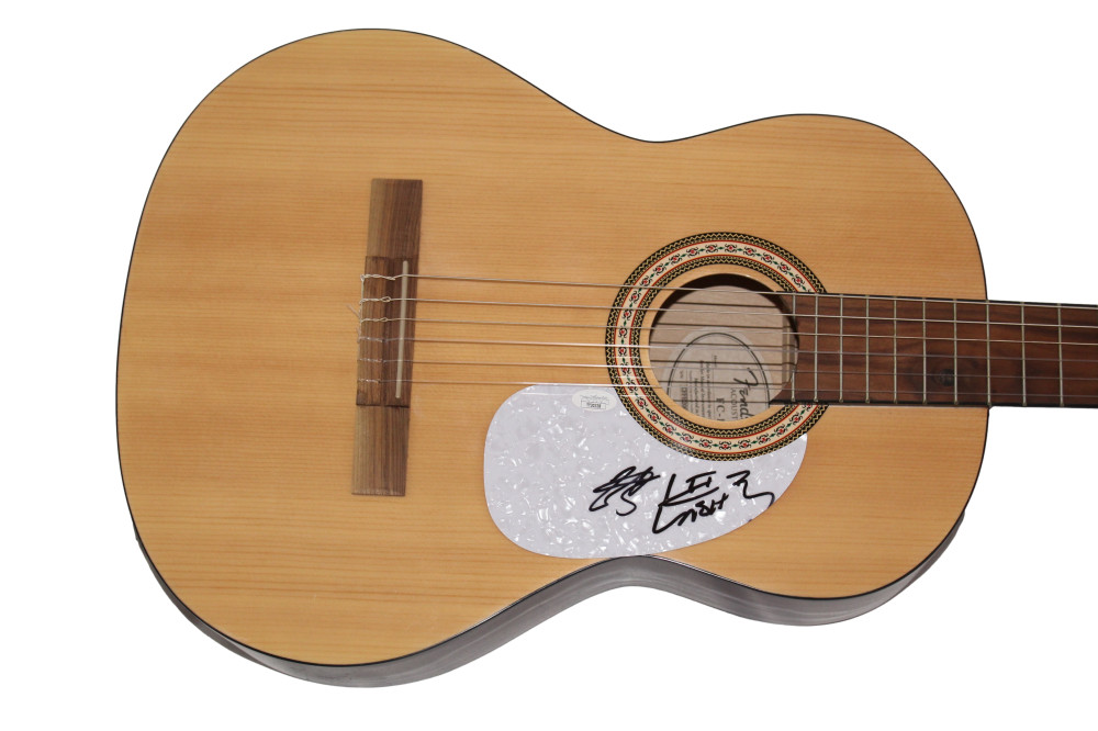 LOCASH SIGNED AUTOGRAPH FULL SIZE FENDER ACOUSTIC GUITAR - COUNTRY MUSIC JSA COA