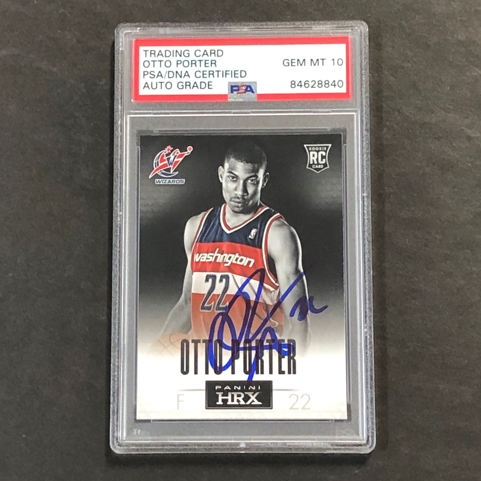 2013 PANINI HRX #16 OTTO PORTER SIGNED CARD AUTO 10 PSA SLABBED WIZARDS COLLECTIBLE MEMORABILIA