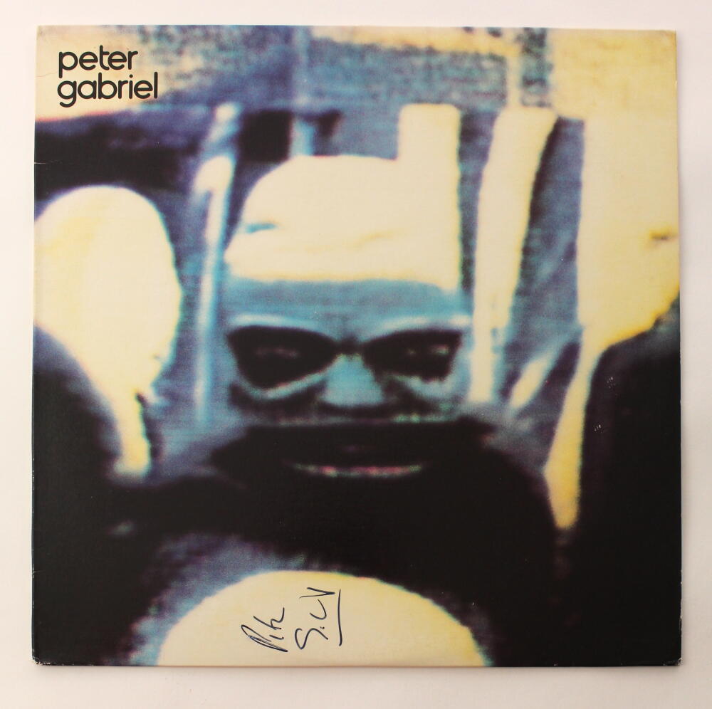 PETER GABRIEL SIGNED AUTOGRAPH ALBUM VINYL RECORD - SECURITY 4 GENESIS JSA COA
